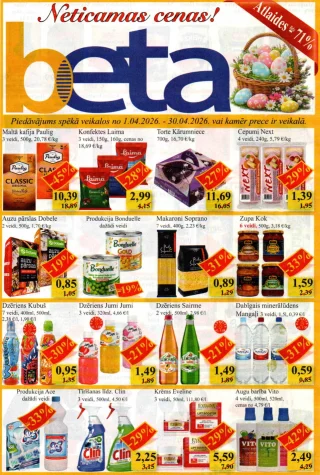 Beta akcijas buklets