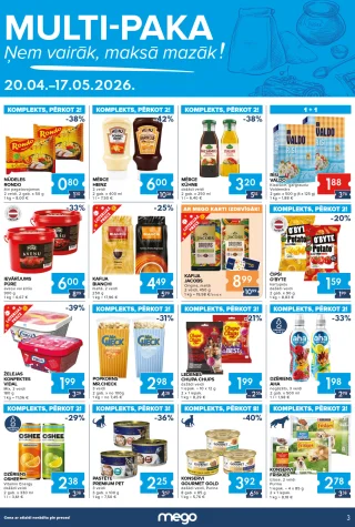 Mego buklets Multi-Paka: Ņem vairāk, maksā mazāk - Mego • Multi-Paka